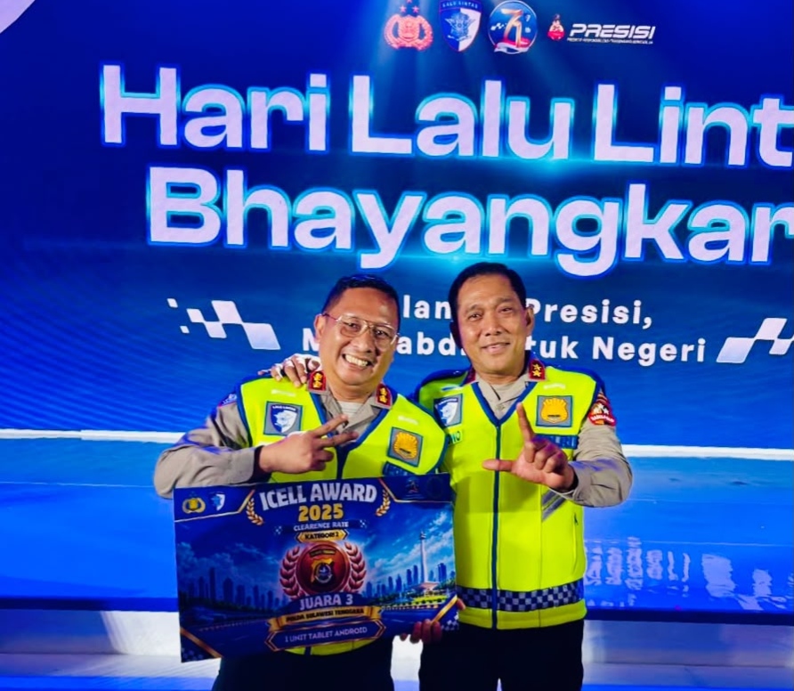 Dari Transparansi Tumbuh Kepercayaan, Ditlantas Polda Sultra Raih Juara 3 ICELL Award Korlantas Polri